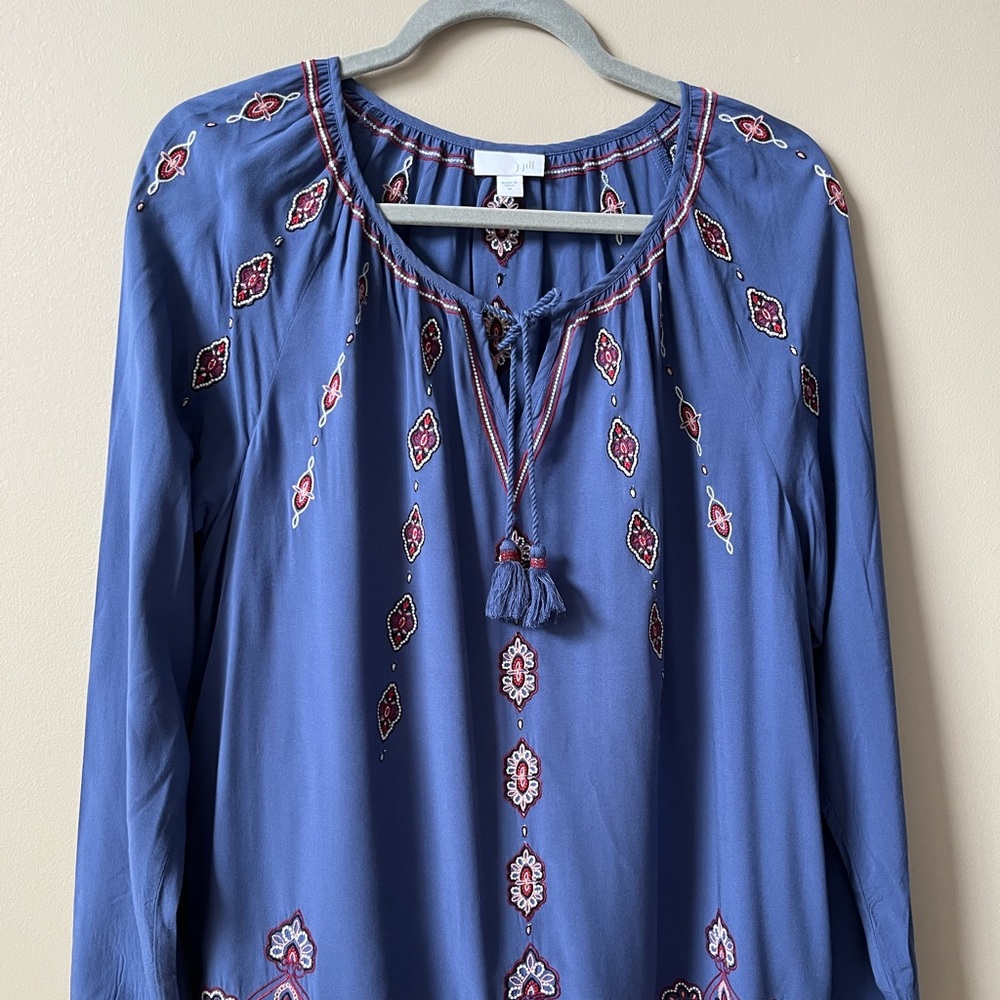 Jjill embroidered blouse